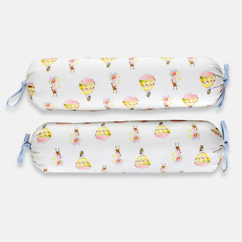 Twirl & Float Egyptian Cotton Bolster Cover (200 TC) - Set Of Two media 6