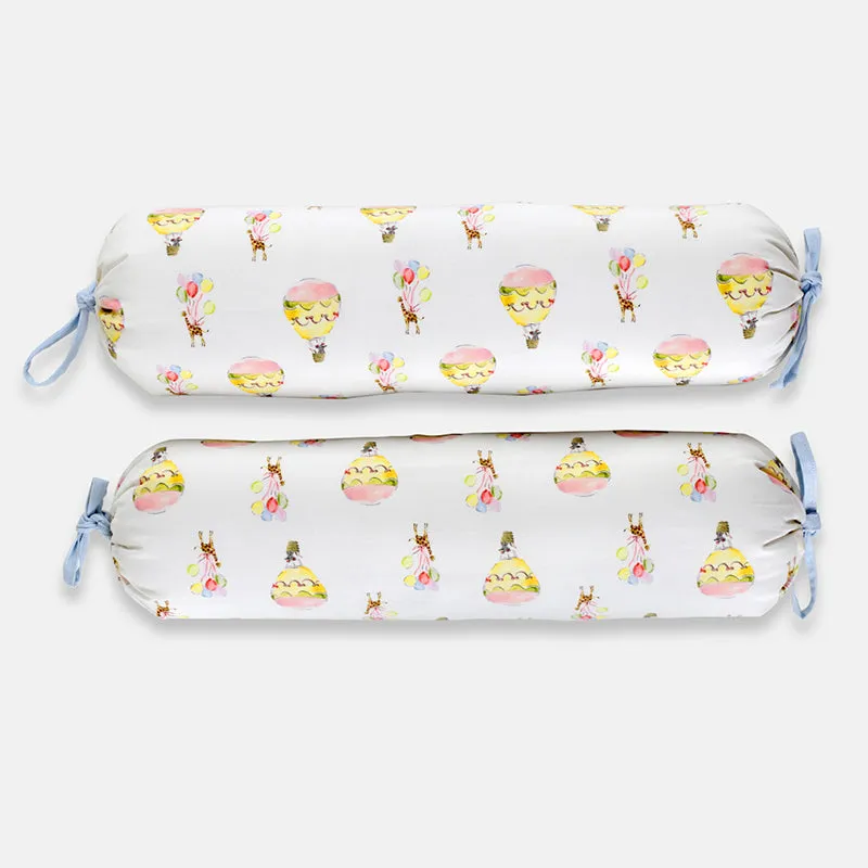 Twirl & Float Egyptian Cotton Bolster Cover (200 TC) - Set Of Two media 6