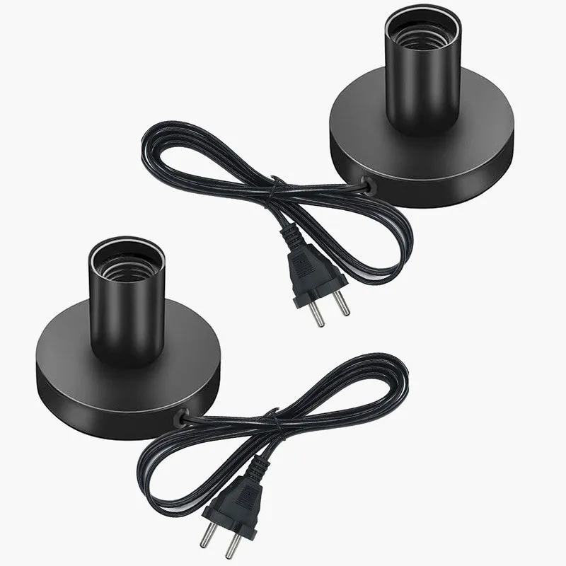 Lumos Bare Metal Table Lamp (Black) - Set of Two media 3