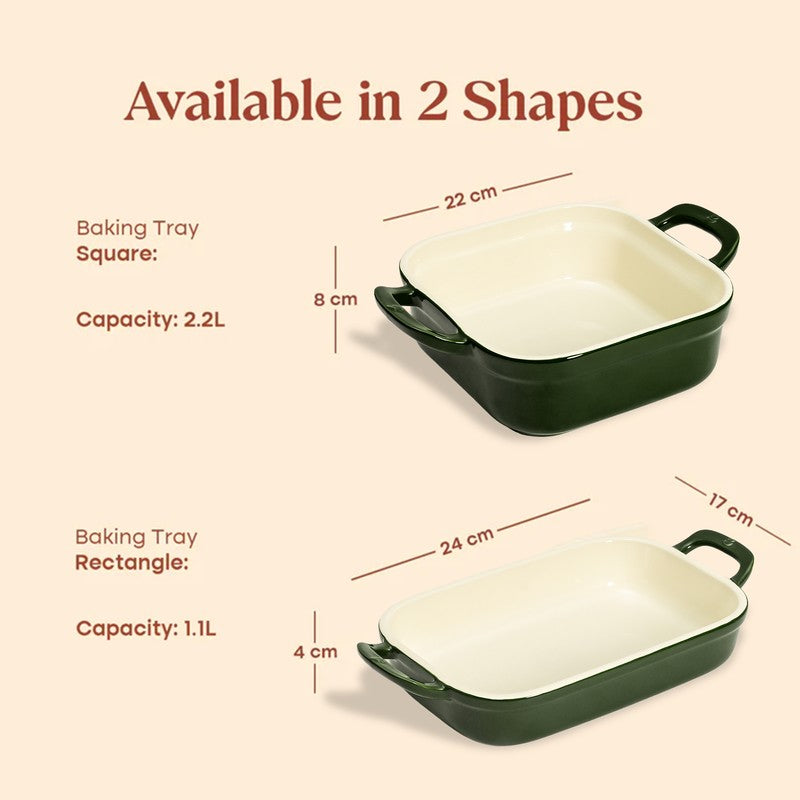 Cumin Co Ceramic Baking Trays - Green media 12