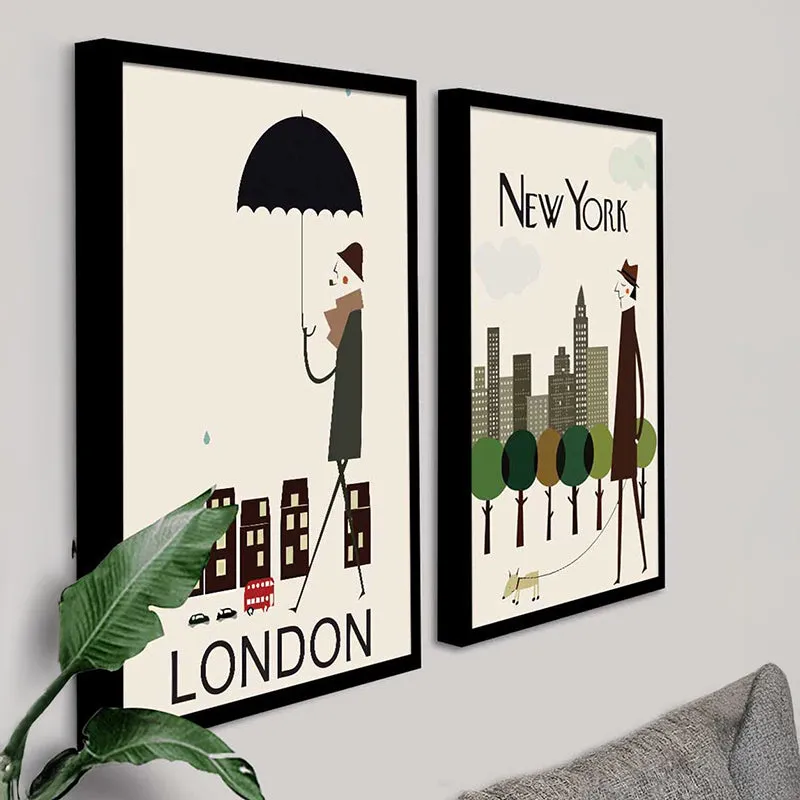 Major Cities Wall Art - Set Of Two media 6