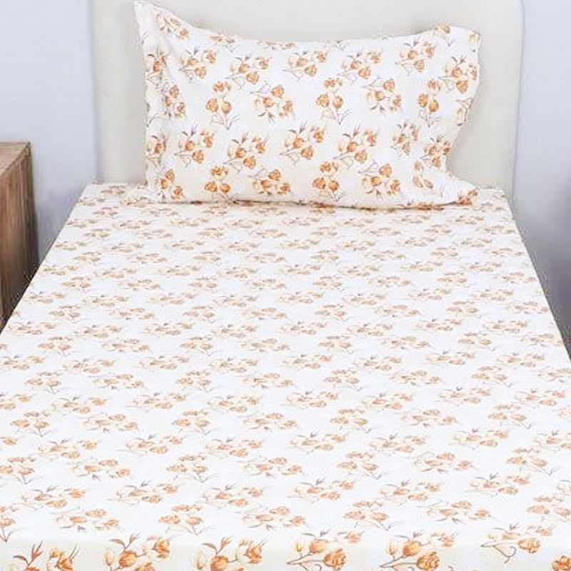 Gemonisis Printed Cotton Bedsheet (Yellow) - 200 TC media 4