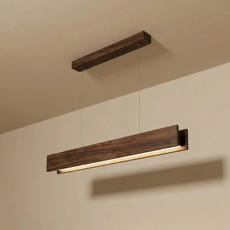 GeoFrame Wooden Ceiling Lamp - Brown media 5
