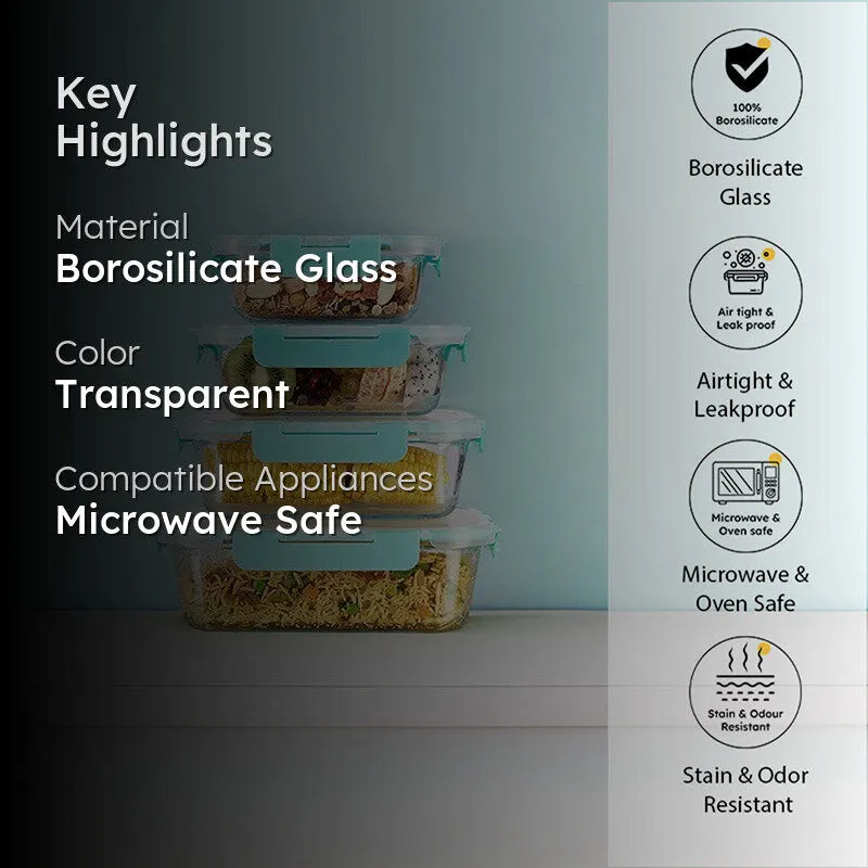 Bauble Glass Container (370, 640, 1040, 1520 ML) - Set Of Four media 2