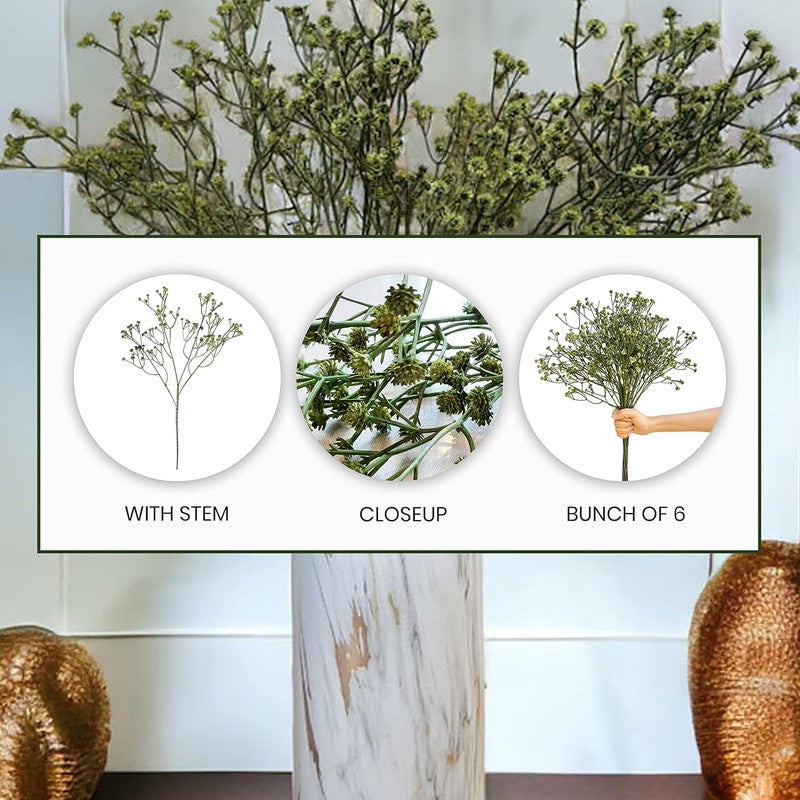 Lirio Gypsophila Artificial Flowers - Set Of Six media 5