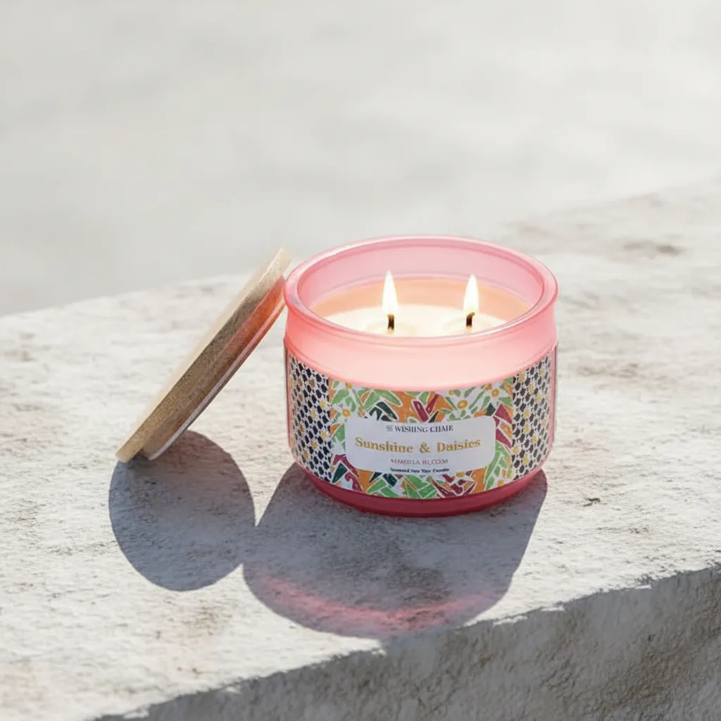 Sunshine & Daisies Soy Wax Jar Scented Candle media 1