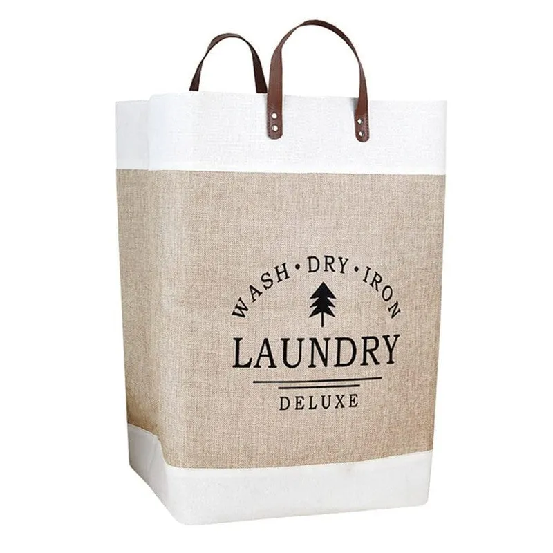 WashNest Linen Laundry Basket media 3
