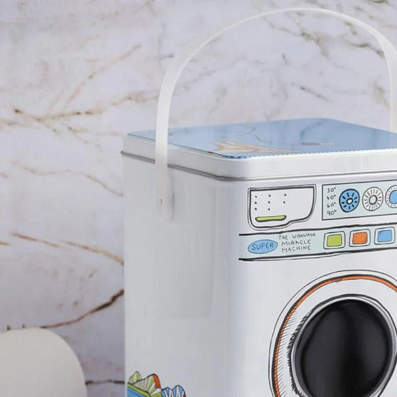 Compact Metal Hanging Storage Box for Laundry & Home Organization media 4