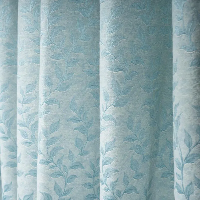 Noor Jacquard Polycotton Curtain - Turquoise media 4