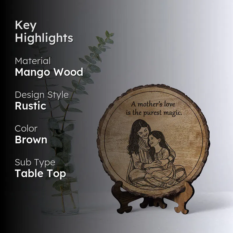 The Purest Magic Wood Showpiece - Round media 2