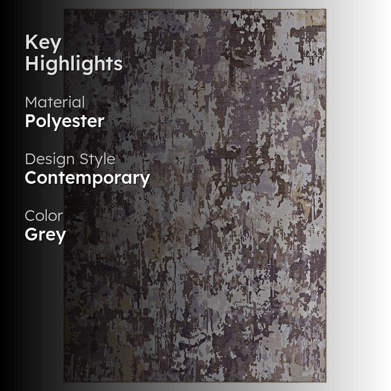 Aria Abstract Carpet - Grey media 2