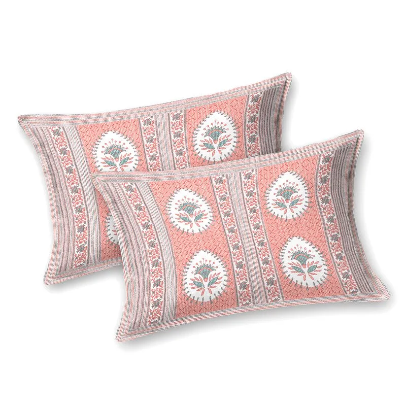 Rang Balance Cotton Bedsheet (Pink) - 120 TC media 3