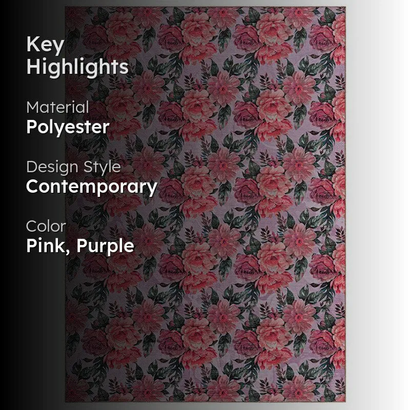 Charlotte Floral Carpet - Lilac media 2
