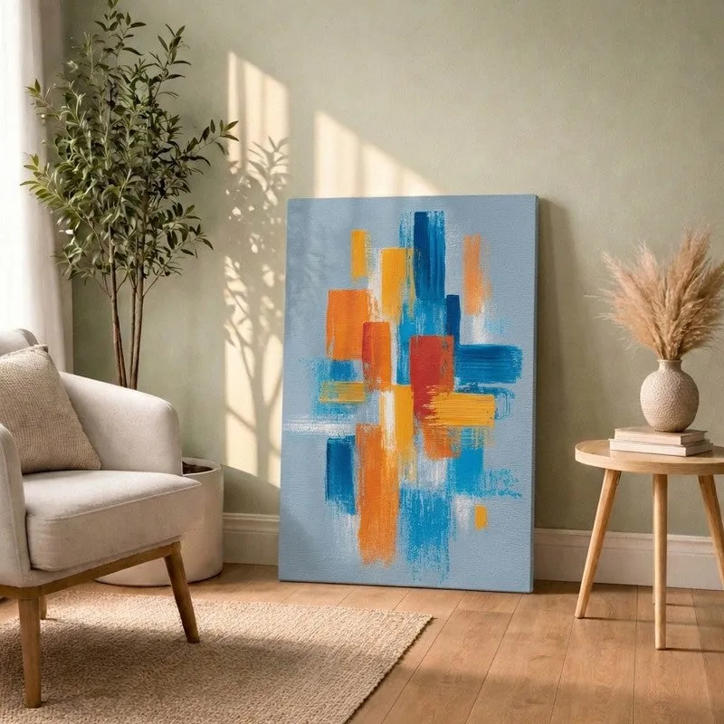 Color Cross Abstract Canvas Wall Art media 1