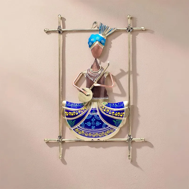Veena Vahini Handcrafted Metal Wall Accent media 1