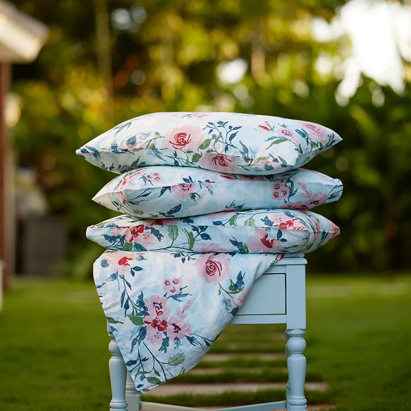 Rosina Floral Cotton Comforter (Pink) - 180 GSM - 4