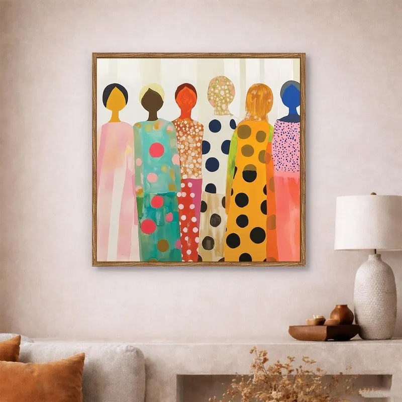 Painted Spirit Canvas Wall Art With Frame media 3