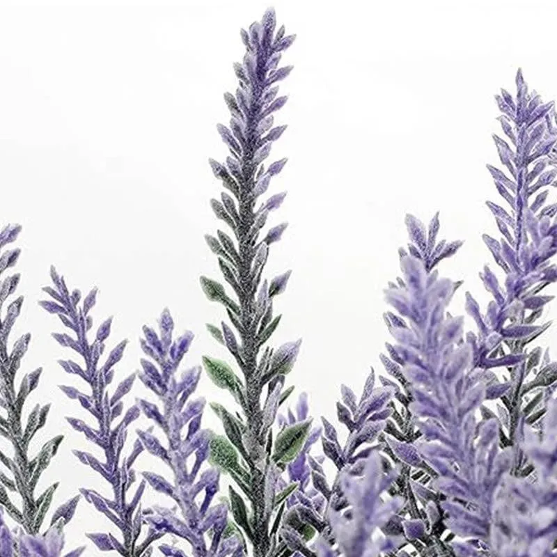 Faux Lavender Plastic Floral Sticks media 5