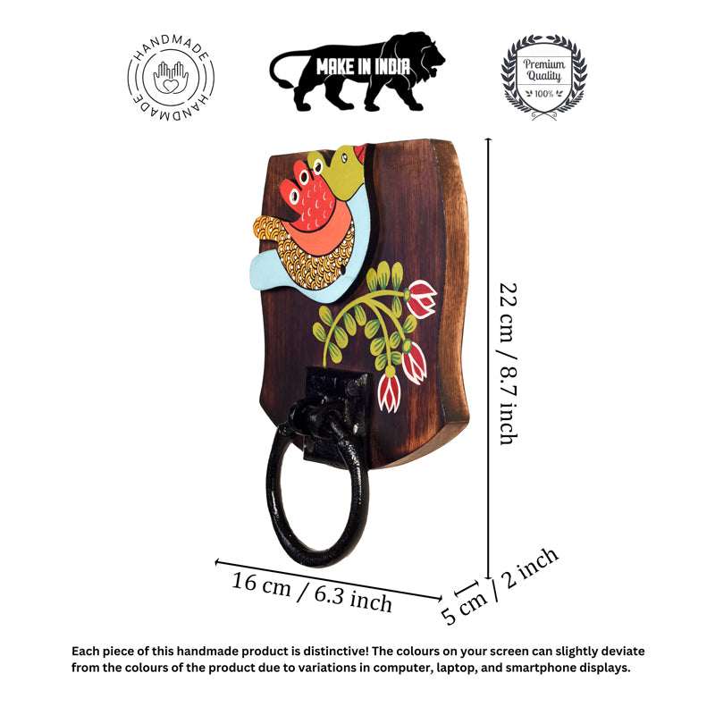 Maina Madhubani Towel Hanger media 7