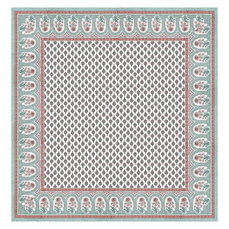 OvoFloro Handblock Printed Cotton Bedsheet (Red) - 400 TC media 5