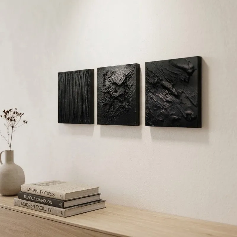 Shadow Handcrafted Wall Art - Set of Three media 1