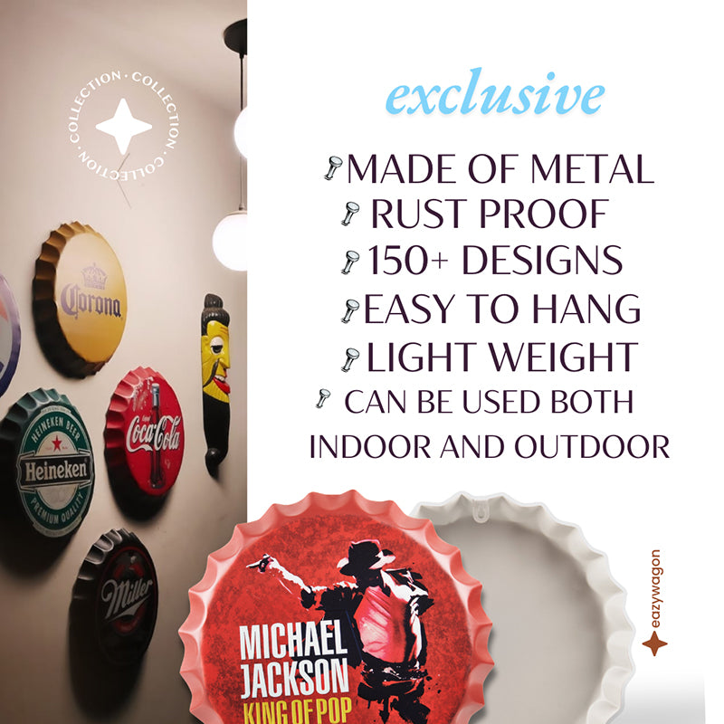 Hoegaarden Beer Bottle Cap Metal Wall Accent media 4