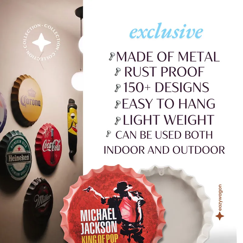 Hoegaarden Beer Bottle Cap Metal Wall Accent - 4