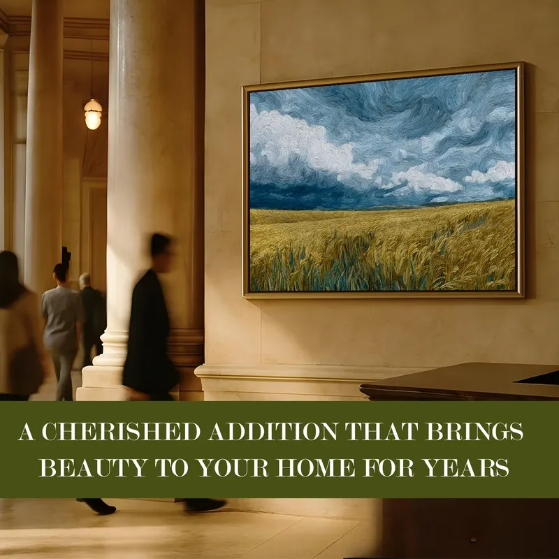Harvest Sky Canvas Wall Painting With Frame media 7