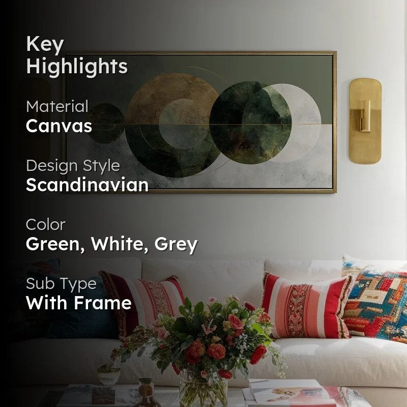 Olive Rhythm Canvas Wall Art media 2