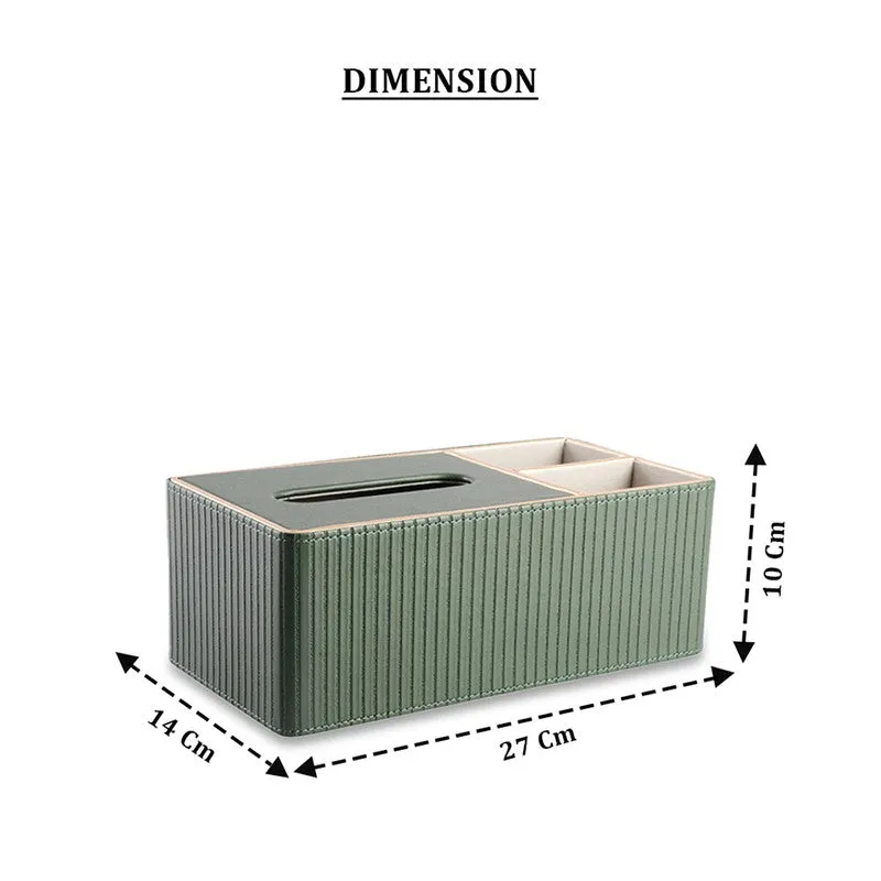 AarviDecor PureForm Faux Leather Tissue Holder media 8