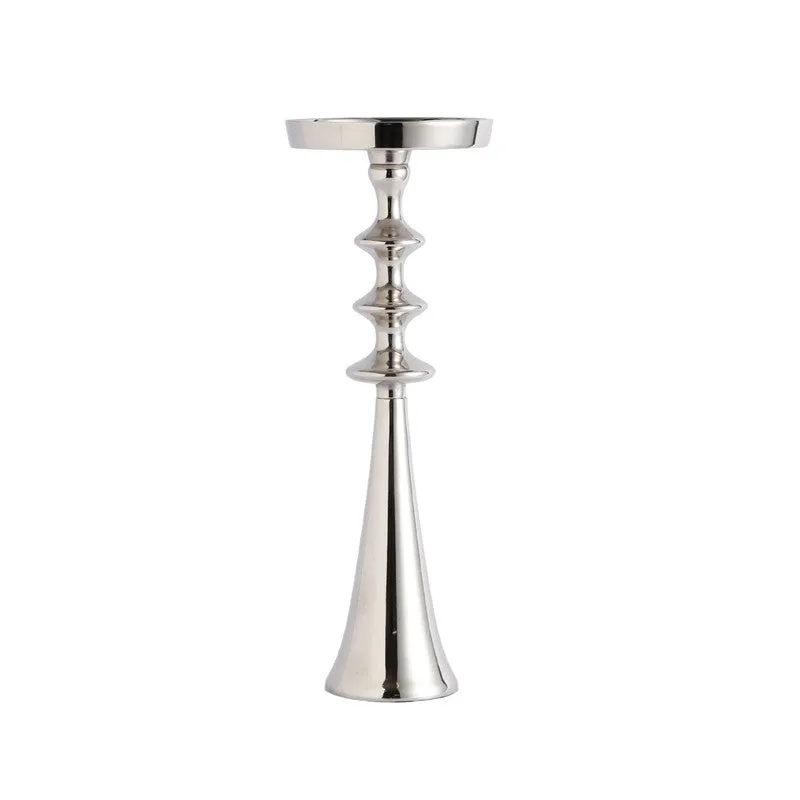 Aureline Classic Pedestal Candle Holder -Silver media 5