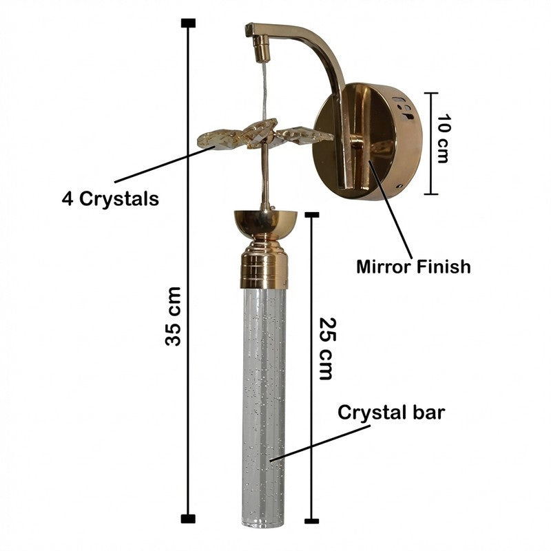 Flutter Aluminium And Glass Wall Lamp media 7