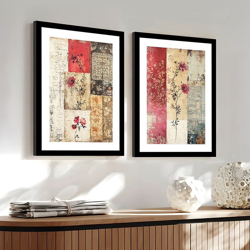 Muted Earth Wall Art With Frame - Set Of Two media 7