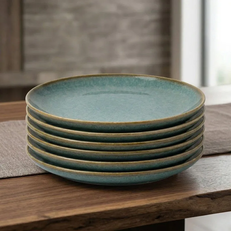 Ceramic Dinner Plates (Aqua Blue) - Set of Six media 6