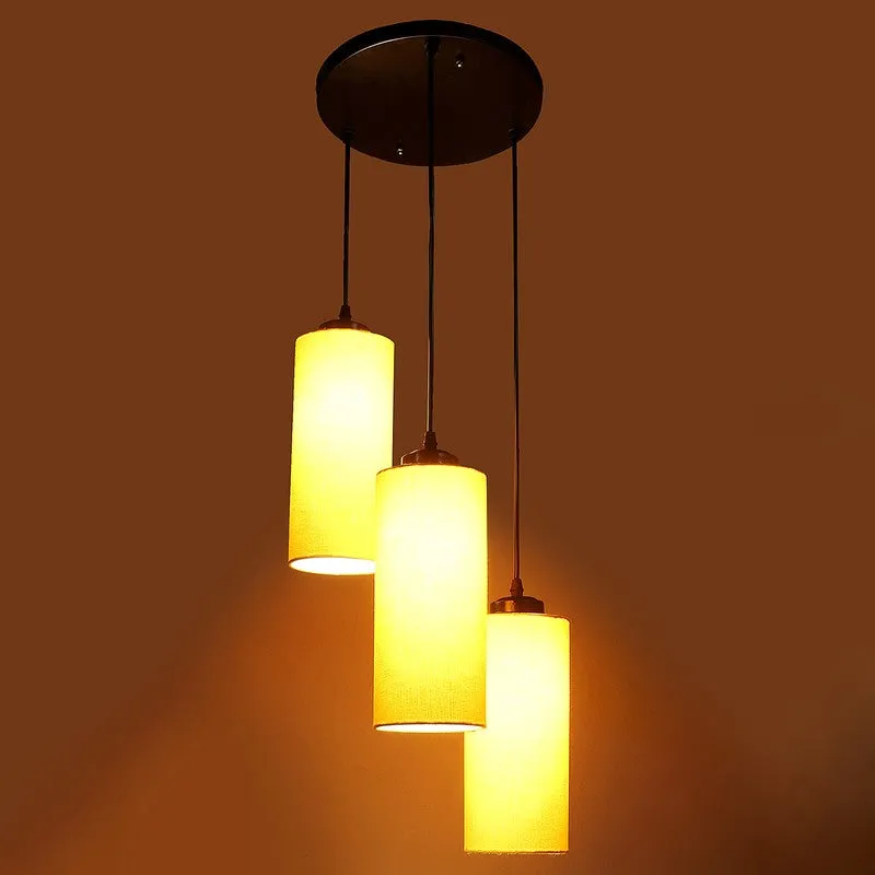 Glowspire Triple Metal Ceiling Lamp - Yellow media 4