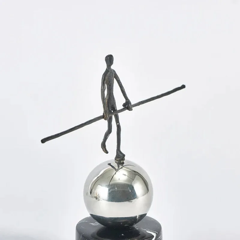 Elaris Form Marble & Steel Showpiece media 5