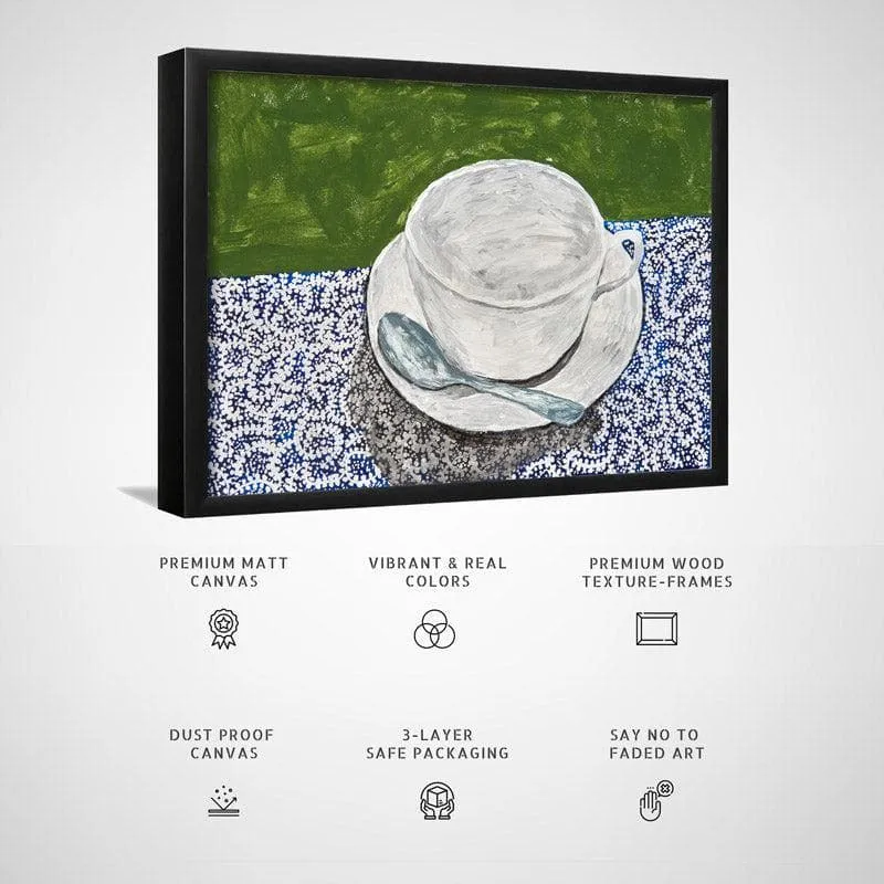 Teatime Tango Canvas Wall Painting - Black Frame media 5
