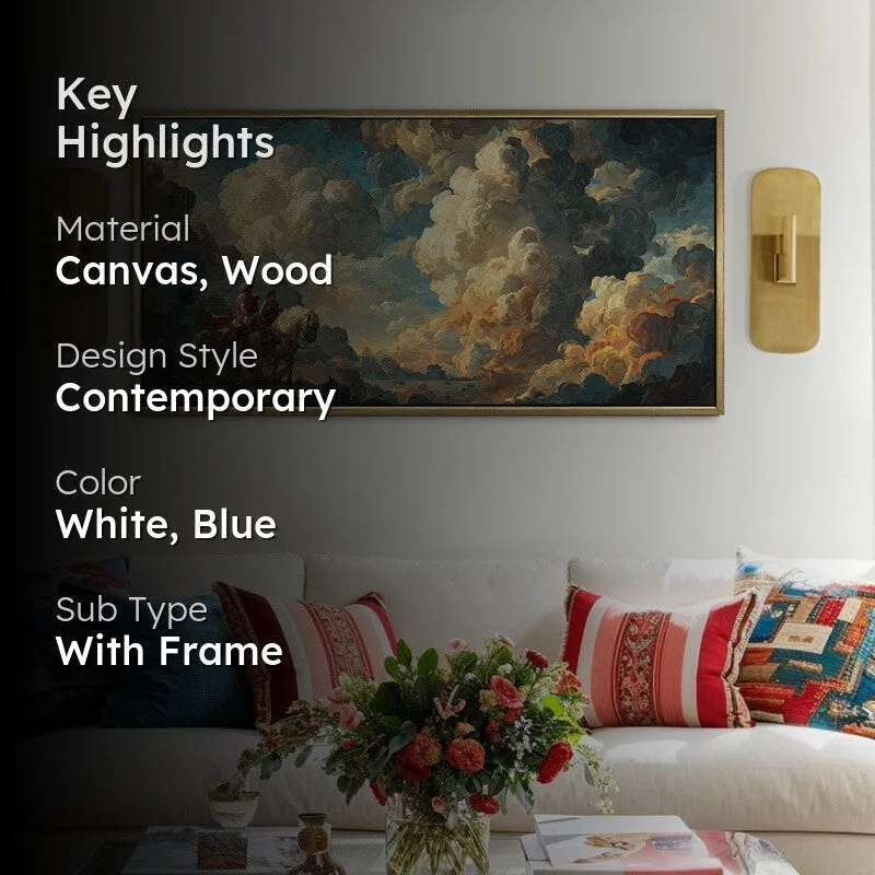 Pilgrims of the Sky Canvas Wall Painting With Frame media 2