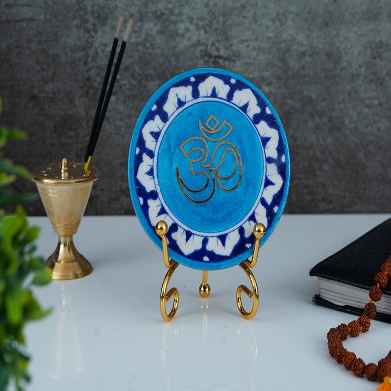 Om Handcrafted Handcrafted Ceramic Showpiece
