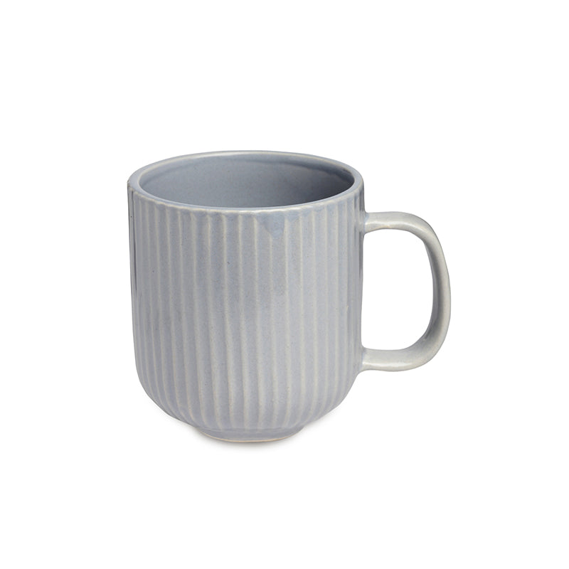 Vantera Blue Ceramic Mug And Tray (220 ML) - Three Piece Set media 4