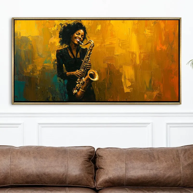 Syncopation Canvas Wall Painting With Frame media 4