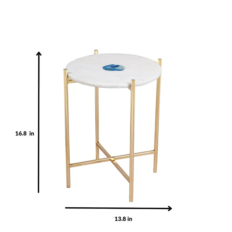 Agatera Marble Side Table media 7