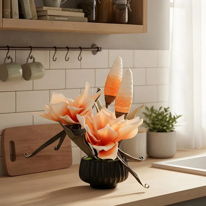 AarviDecor Sunset Bloom Foam Artificial Flowers media 8