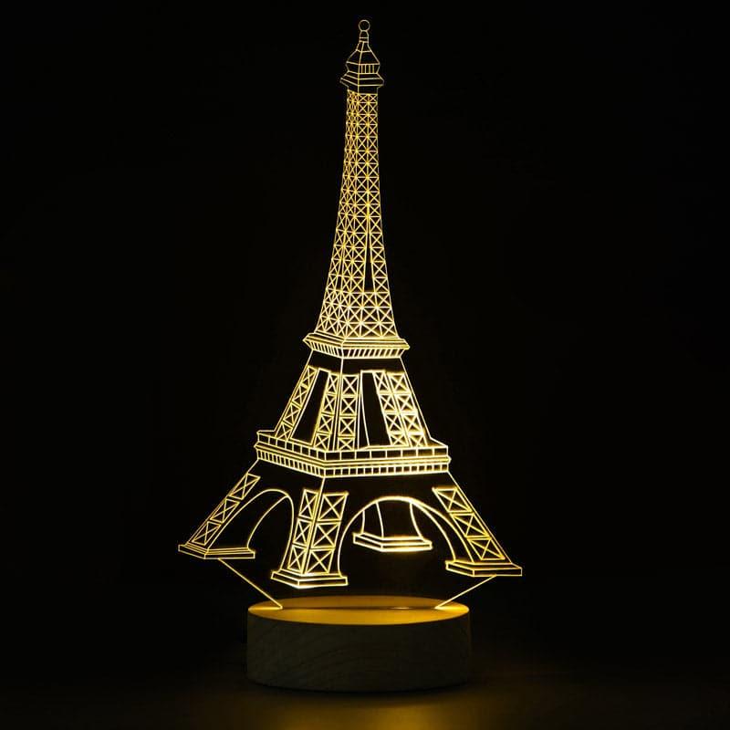 Eiffel Tower Luminance LED Acrylic Table Lamp - Brown media 3