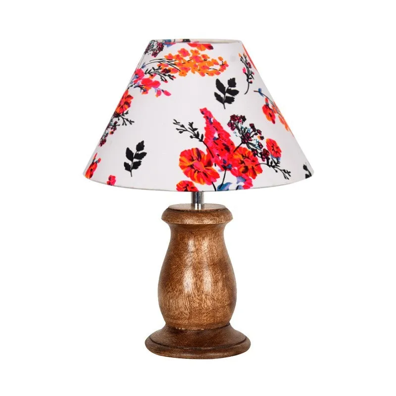 LumiCharm Decorative Wooden Table Lamp - Multicolor media 3