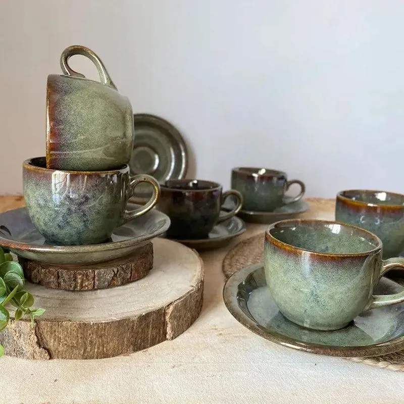 Elmina Handmade Cup & Saucer - 240 ML media 3