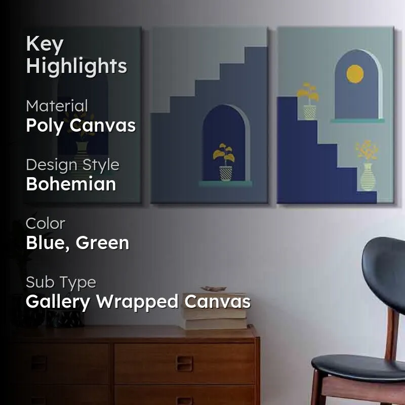 Little Things Poly Canvas Wall Art - Set of Three media 2