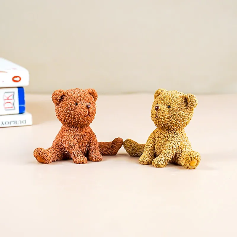 Cuddle Pals Decorative Bears Showpieces (Brown,yellow) - Set Of Two media 7