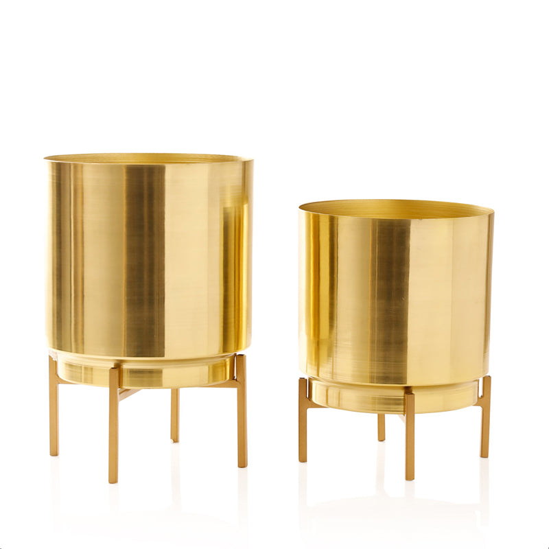 Vida Ember Planter (Gold) - Set Of Two media 4