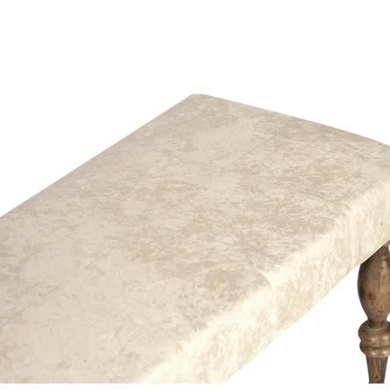 Alvyn Sheesham Wooden Bench - Beige media 6